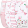 Picture of Mama Cheetah Baby Swaddle Sack, Organic Swaddle Blanket, Newborn Swaddle Sleep Sacks, Adjustable Infant Swaddle Wrap, Easy Swaddles for Boy Girl 0-3 Month, Angelic 4-Pack