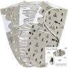Picture of Mama Cheetah Baby Swaddle Sack, Organic Swaddle Blanket, Newborn Swaddle Sleep Sacks, Adjustable Swaddle Wrap, Easy Swaddles for Boy Girl 0-3 Month, Baby Essentials, Nursery Swaddling, 3-Pack, Grey