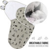 Picture of Mama Cheetah Baby Swaddle Sack, Organic Swaddle Blanket, Newborn Swaddle Sleep Sacks, Adjustable Swaddle Wrap, Easy Swaddles for Boy Girl 0-3 Month, Baby Essentials, Nursery Swaddling, 3-Pack, Grey