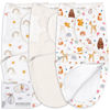 Picture of Mama Cheetah Baby Swaddle Blanket with Zipper, Newborn Swaddle Sack, Baby Swaddles Sleep Sack 0-3 Months, Baby Swaddle Wrap with Easy Change Zipper for Baby Boy & Girl, 3-Pack