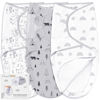 Picture of Mama Cheetah Baby Swaddle Blanket with Zipper, Newborn Swaddle Sack, Baby Swaddles Sleep Sack 3-6 Months, Baby Swaddle Wrap with Easy Change Zipper for Baby Boy & Baby Girl, 3-Pack