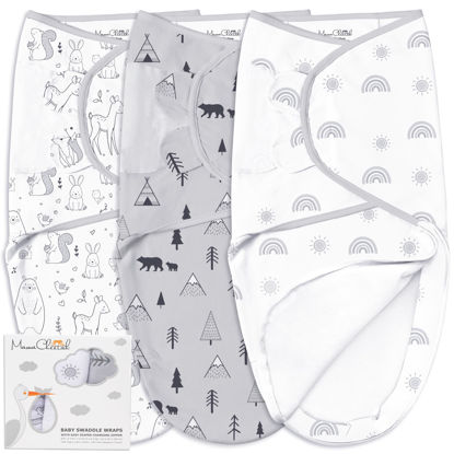 Picture of Mama Cheetah Baby Swaddle Blanket with Zipper, Newborn Swaddle Sack, Baby Swaddles Sleep Sack 3-6 Months, Baby Swaddle Wrap with Easy Change Zipper for Baby Boy & Baby Girl, 3-Pack