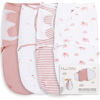 Picture of Mama Cheetah Baby Swaddle Sack, Organic Cotton Swaddle Blanket, Adjustable Swaddle Sleep Sacks, Easy Swaddles for Boy Girl 0-3 Month, Baby Essentials, 4-Pack, Dusty Rose