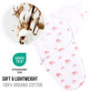 Picture of Mama Cheetah Baby Swaddle Sack, Organic Cotton Swaddle Blanket, Adjustable Swaddle Sleep Sacks, Easy Swaddles for Boy Girl 0-3 Month, Baby Essentials, 4-Pack, Dusty Rose
