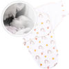 Picture of Mama Cheetah Baby Swaddle Sack, Organic Cotton Swaddle Blanket, Adjustable Swaddle Sleep Sacks, Easy Swaddles for Boy Girl 0-3 Month, Baby Essentials, 3-Pack, Sunshine & Rainbow