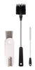 Picture of SweeBe 3 Pack Bottle Brush Set, Long Handle Water Bottle Brush Cleaner with Straw Brush and Lid Brush, Sports Bottle Scrubber, Kitchen Scrub Cleaning Brushes for Cups, Coffee Mugs, Tumblers, Thermos
