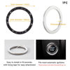 Picture of Kewucn Bling Crystal Double Rhinestone Car Engine Start Decoration Ring, Sparkling Push Start Button Sticker, Key Ignition & Knob Ring Decoration, Bling Car Interior Accessory (Black)