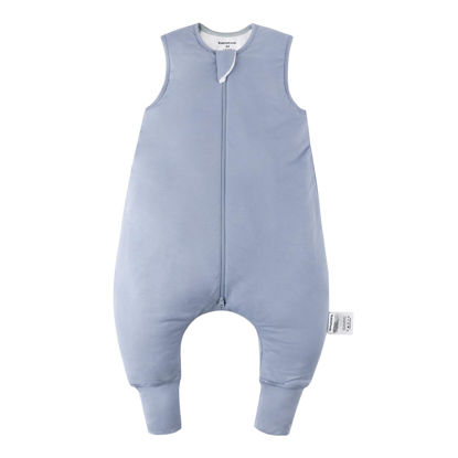 Picture of BubblePanda Rayon Made from Bamboo Toddler Sleep Sack with Feet 12-24 Months 1.0 Tog Ultra Soft Toddler Sleeping Sack 1t-2t Sleep Bag Walker Quilted Wearable Blanket with Legs 2-Way Zipper Lightweight
