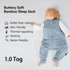 Picture of BubblePanda Rayon Made from Bamboo Toddler Sleep Sack with Feet 12-24 Months 1.0 Tog Ultra Soft Toddler Sleeping Sack 1t-2t Sleep Bag Walker Quilted Wearable Blanket with Legs 2-Way Zipper Lightweight