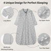 Picture of Unnivoll Baby Sleep Sack 18-24 Months 100% Cotton Long Sleeve Wearable Blanket Baby Sleep Bag with 2-Way Zipper 2 Pack 0.5 Tog Sleeping Sack for Newborn Infant Blue Grey Planet