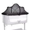 Picture of Beberoad Love Bassinet Cover Mosquito Net Cover with 2-Way Zipper Mosquito Net for Bassinet/Bedside Sleeper/Travel Crib (Black)
