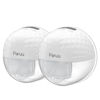 Picture of Paruu P10 Hands-Free Breast Pump Wearable, 338mmHg Strong Suction, Low Noise, 4 Modes & 9 Levels, Electric Breast Pump Portable, Smart Display, 19/21/24/28mm Insert/Flange, 2 Pack (White)