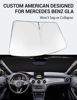Picture of Proadsy 2024 Upgrade Windshield Sun Shade Custom Fit 2015-2020 Mercedes Benz GLA Foldable Front Sunshade Protector Sun Visor Blocks UV Rays Keep Car Cooler