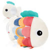 Picture of Soft Baby Sensory Toy With Tummy Time Mirror - Entertaining Fish Toy For Infants 0-6, 3-6, 6-12 Months With Rattle & Crinkle Paper - Perfect Montessori for Baby Showers & as Newborn/Infant Gift