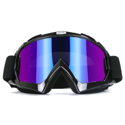 Picture of JAMIEWIN Motocross Goggles ATV Dirt Bike Motorcycle UTV MX OTG Offroad Riding Goggles Anti UV Dustproof Anti Fog Racing Skiing Goggles for Men Women Youth Kids