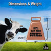 Picture of Bevin Bells "Gotta Have More Cowbell" (X-Small) | Kentucky Cow Bell w/Copper Color | Made from Steel | Loud Noise Makers w/Handle | Made in CT, USA