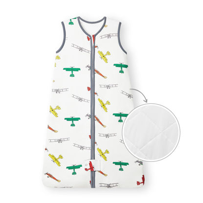 Picture of TotAha Toddler Sleep Sack 1.0 TOG for 2T-3T-4T, Premium Winter Extra Large Sleeping Sacks,Quilted Wearable Blanket Baby Sleep Bag with 2-Way Safe Zippers for Girl Boy