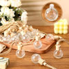 Picture of BBTO 50 Pcs Hanging Car Air Freshener Diffuser Bottles Empty Glass Perfume Bottle Pendant for Essential Oils Fragrance Aromatherapy Ornament (Clear, Round Diamond)