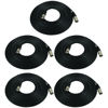 Picture of GLS Audio 25ft Mic Cable Patch Cords - XLR Male to XLR Female Black Microphone Cables - 25' Balanced Mike Snake Cord - 5 Pack