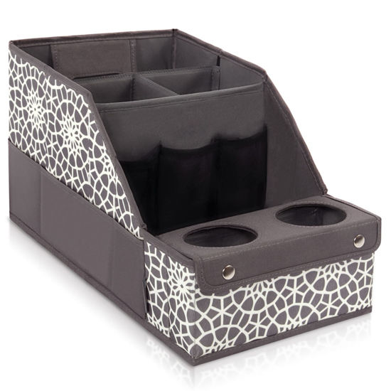 Picture of MULISOFT Car Seat Organizer - Backseat with 11 Compartments, 2 Cup Holders, and 2 Oversized Side Pockets for Travel and Storage