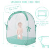 Picture of L RUNNZER Baby Pack and Play Tent, Pack N Play Canopy to Keep Baby from Climbing Out, Crib Tent for Pack N Play & Playard, Pop Up Mini Crib Tent Against Falls, R07s-blue