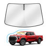 Picture of Windshield Sun Shade for Toyota Tundra 2022-2024, Upgraded Heat Insulation Front Window Shade Cover for Tundra 2022 2023 2024, Foldable Windshield Shade Tundra Accessories Window Protector Block UV