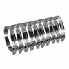 Picture of Roadformer 4" Worm Gear Hose Clamp - SAE 64 Size, Full Stainless Steel with 1/2" Band Working Range 90mm - 114mm Duct Clamp Pipe Clamp Worm Drive Hose Clamp Fuel Line Clamp (10 Pack, 90mm - 114mm)