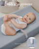 Picture of Blissful Diary Muslin Changing Pad Cover for Girls Boys, Ultra Soft Breathable Cotton, Baby Diaper Change Table Pad Covers, 2Pack