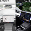 Picture of TSTESE 2PCS Protector Trim Frame Compatible with Tesla Model 3 Model Y (2019-2024 2025) Screen Edge Frame Rearview Mirror Cover Interior Silicone Decorations Center Console Decor Accessories (Black)