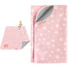 Picture of Extra Large Baby Splat Mat 54''x 72'', Anti Slip Waterproof High Chair Mat Baby Feeding Table Cloth Floor Mat Cover, Baby Art Playtime Mat for Craft/Mealtime, Washable Portable Picnic Mat - Pink Star