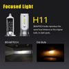 Picture of BEAMTECH H11 Bulbs, S1 Series H8 H9 Fanless 300% Brighter Fog Light, Pack of 2