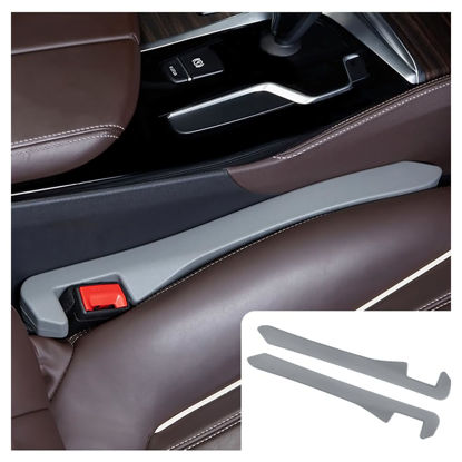 Picture of IHOTDER Super Flexible Car Seat Gap Filler,Durable Car Organizer Between Seats for Tightly Filling Seat Gaps,Universal Car Side Seat Gap Filler Car Accessories for Women & Men (Gray)