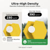 Picture of Dexmoko Self-Adhesive Acoustic Panels [390 lbs/yd³ Ultra-High Density], 2nd Generation Sound Absorbing Panel, Professional Level Sound Panel, Polyester Soundproof Foam [Size M, Yellow]