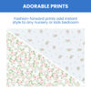 Picture of Delta Children Fitted Crib Sheets for Girls and Boys - Crib Sheet for Standard Crib and Toddler Mattresses - 28x52 Inch (Pack of 2), Pink Floral