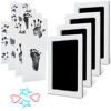 Picture of MengNi Baby Footprint Kit Hand Footprint Kit Dog Paw Print Kit Clean Touch Ink Pad Inkless Hand and Footprint Kit Handprint Kit Baby Registry Search with 4 Ink Pads and 8 Imprint Cards