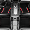 Picture of CAR PASS Leather Sporty Car Floor Mats Carpet, Universal Waterproof Automotive Floor Mat Fit for Sedans, Cars, Mid Trucks, Vans, SUV, Set of 4 (Black and Red)