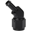 Picture of Podavelle 8AN Female to 3/8 Barb 45 Degree Hose Fitting Adapter Swivel Aluminum Black