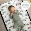 Picture of GRSSDER Pack n Play Sheets Fitted 2 Pack, Stretchy Ultra Soft Jersey Knit Pack and Play Sheets, Universal Fitted Portable/Mini Crib Mattresses Snug and Safe, Neutral Pattern of Cars Print