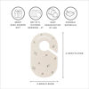 Picture of 3 Sprouts Baby & Toddler Hanger Closet Dividers Set of 8 - Durable Baby Clothes Organizer, Nursery Closet Organization for Baby Clothing by Size or Age from Infant to Toddler Boy & Girl - Olive