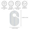 Picture of 3 Sprouts Baby & Toddler Hanger Closet Dividers Set of 8 - Durable Baby Clothes Organizer, Nursery Closet Organization for Baby Clothing by Size or Age from Infant to Toddler Boy & Girl - Stripe