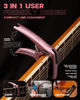Picture of Leo Jaymz Heavy Duty Guitar Capo for Acoustic/Electric Guitars, Guitar Clip made of Zinc Alloy Metal, Guitar Clamp for Bass Classical Guitar, Ukulele, Mandolin,Banjo (Rose Gold)
