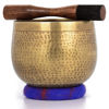 Picture of Relaehih Tibetan Singing Bowls Set-Hand-hammered in Nepal Sound Bowl for Meditation, Yoga, Chakra, Meditation Accessories, Unique Gifts for Women, Men (Blue, 5 inch)