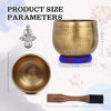 Picture of Relaehih Tibetan Singing Bowls Set-Hand-hammered in Nepal Sound Bowl for Meditation, Yoga, Chakra, Meditation Accessories, Unique Gifts for Women, Men (Blue, 5 inch)