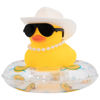Picture of wonuu Car Rubber Duck Car Duck Decoration Dashboard Car Ornament for Car Dashboard Decoration Accessories with Mini Bachelor Cap Necklace and Sunglasses