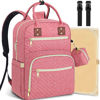 Picture of Tenot Baby Diaper Bag Backpack, Travel Diaper Bags for Baby Girl Boy Large Capacity Baby Bag Backpack for Women Pink