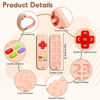 Picture of Teething Relief Teethers Toys for Babies 3-6 12 Months Gifts, Silicone Remote Control Baby Teether Bath Toys for 3 6 9 Months Newborn Infant Boy Girl Autism, Food Grade Silicone Sensory Toys, Pink