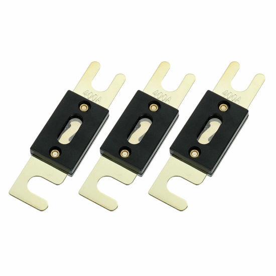 Picture of BOJACK 400 Amp 32 VDC ANL Blade Fuse for car Audio and Video System(Pack of 3 pcs)