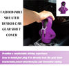 Picture of vvag Gear Shift Hoodie, Hoodie Car Gear Shift Cover, Car Shift Knob Hoodie, Automotive Interior Accessories, Universal Fit Knob Cover Gift (Purple)