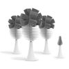 Picture of Nanobebe Baby Bottle Cleaner Replacement Heads - for E-Brush Electric Rechargeable Bottle Cleaning Brush and Flexy Brush in Gift Sets, for Baby Accessories, Pacifiers, and Sippy Cups - 4pk, Grey