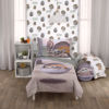 Picture of Star Wars The Mandalorian The Child Green, Tan, White 4 Piece Toddler Bed Set - Comforter, Fitted Bottom Sheet, Flat Top Sheet, Riversible Pillowcase